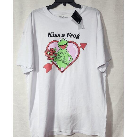 Kermit ''Kiss a frog'' men's XXL shirt - Picture 1 of 5